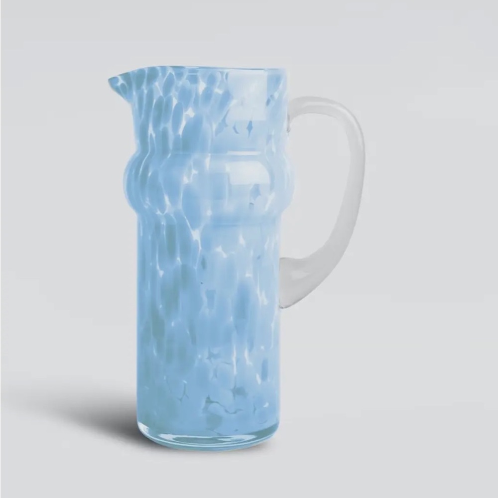 Byon Confetti Jug Pitcher Vase Coastal Design Blue Wedding Gift Anthropologie